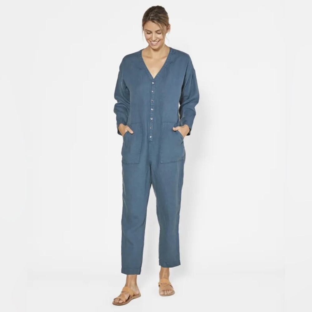 Outerknown Retrograde Jumpsuit, size S, blue